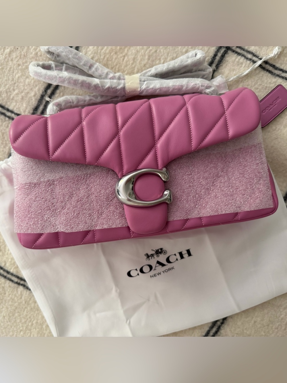 Coach Quilted Tabby 26 Pink - Brand New With Tags